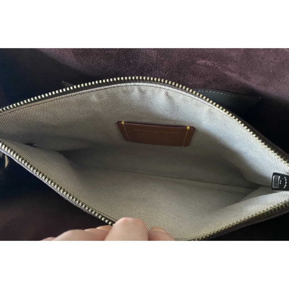 Coach 1941 Cooper Carryall Rivets Heather Gray Glovetanned Leather 31932 Rogue - Picture 12 of 12